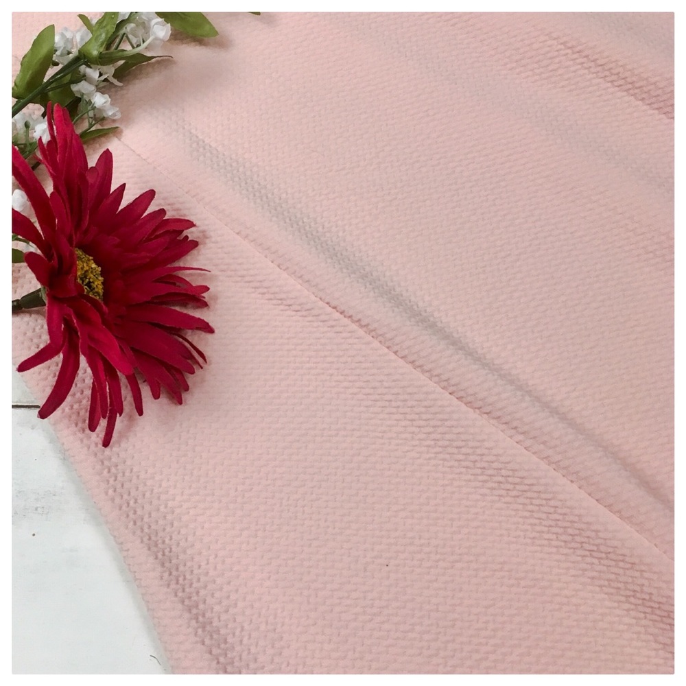 Blush Pink Waffle Dress - Picture 6 of 8